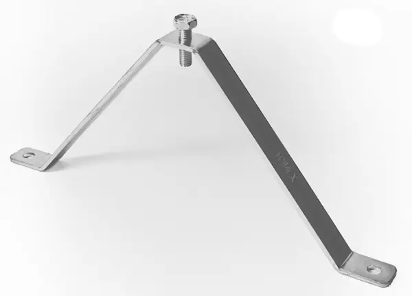Väggstöd 120x250 mm zink