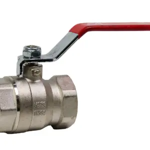 Ball valve with internal thread nickel-plated