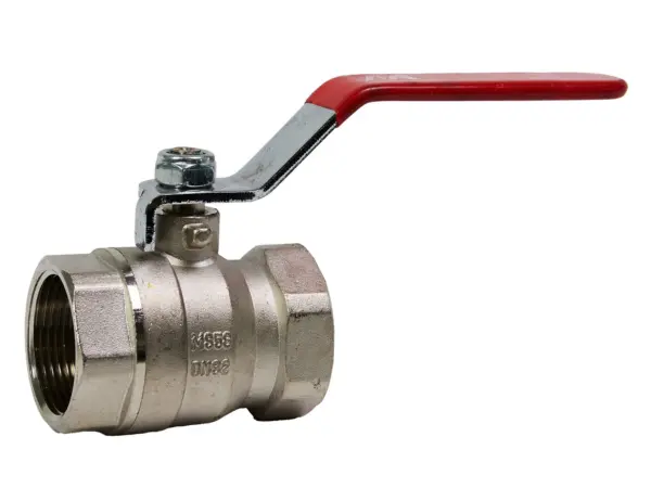 Ball valve with internal thread nickel-plated