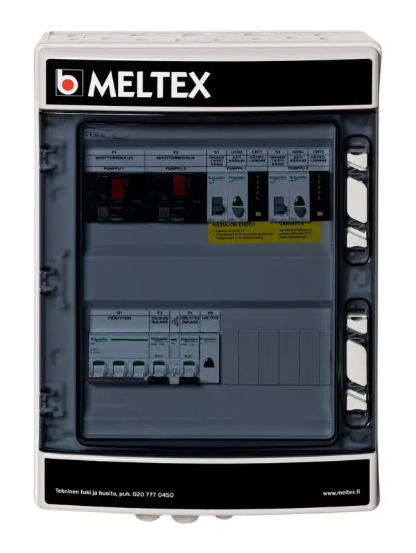 MX-Ohjauskeskus 3-V, 2:lle pumpulle