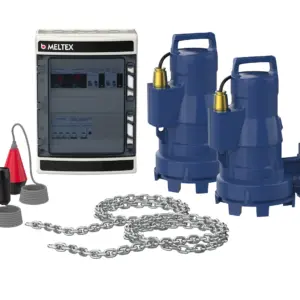 MX tillbehörspaket, vägg, JVP 2xKSB NS 50-172/160