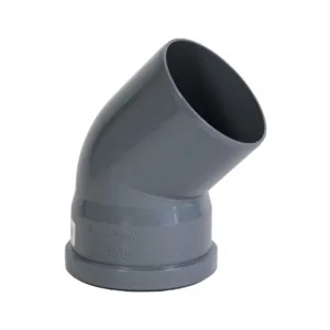 45°- HT pipe bend, single socket