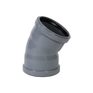 30°+ HT pipe bend, double socket