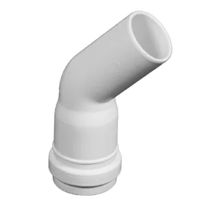 32-45- white HT pipe bend, single socket