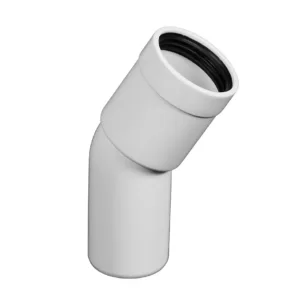 32-30- white HT pipe bend, single socket