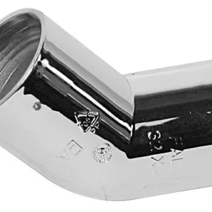 32x45+  Böj med två muffar  HT 32 Falu-Vulk kromad