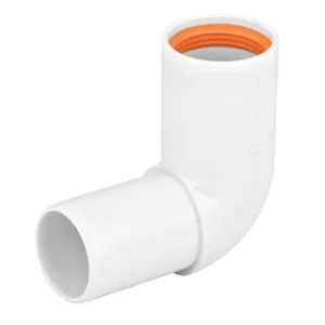 Falu-Vulk 40-90- vinkelkoppling vit