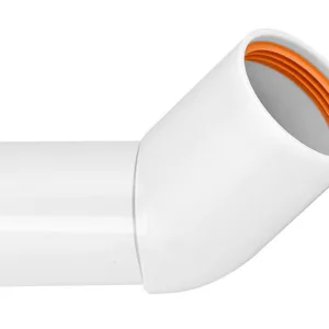 Falu-Vulk 40-45- vinkelkoppling vit