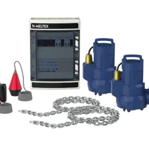 MX tillbehörspaket, vägg, PVP 3-V 2xKSB A-P 501 ND