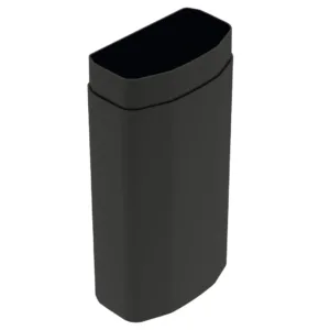 MX-tuuletuspaalun jatko 330 mm, musta