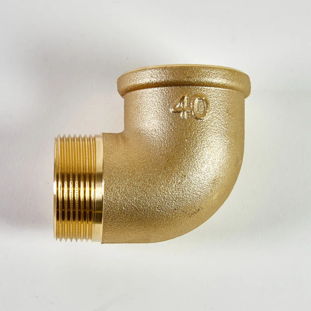 40 Single socket bend, brass it/ot