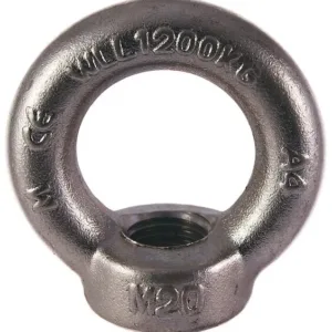 Lifting eye nut M16, stainless steel