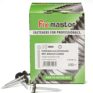 Valokateruuvi 4,8x32 tiiv. RST 100 kpl