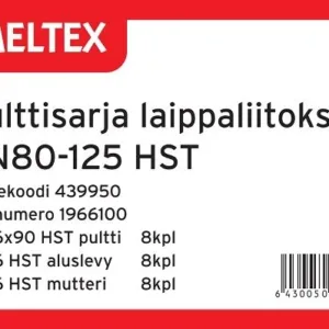 Bultset flänsförband DN80-125