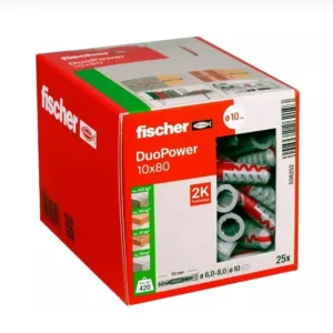 Universal plug fischer DuoPower 10x80 25/pac