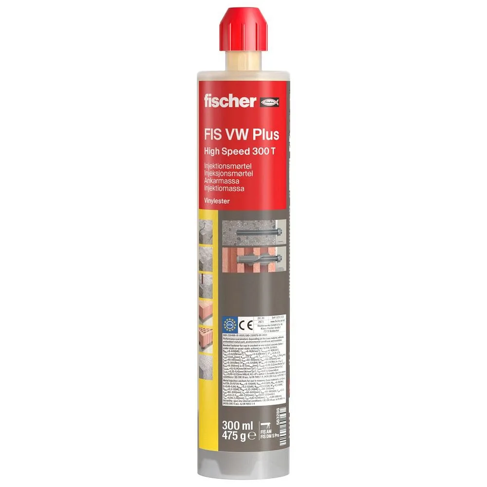 Injection mortar fischer FIS VW Plus 300 T 1pcs