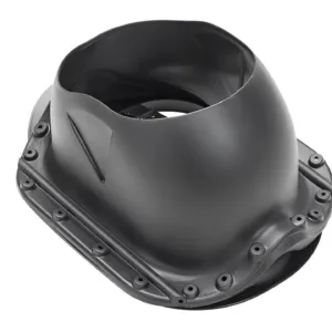 MX profiled steel roof pass-through, black