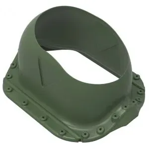 MX profiled steel roof pass-through, green