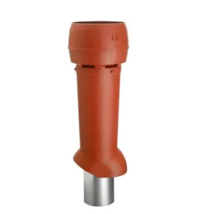 MX-frånluftshuv 160, tegel röd