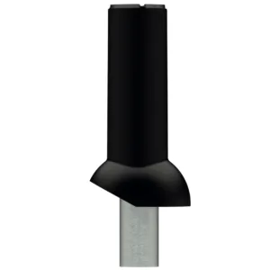 MX-tuuletusputki 110, eristetty, musta