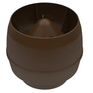 MX-tuuletusputken hattu, ruskea