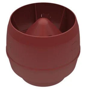 MX-tuuletusputken hattu, punainen