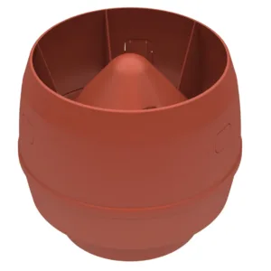 MX-tuuletusputken hattu, tiilenpunainen