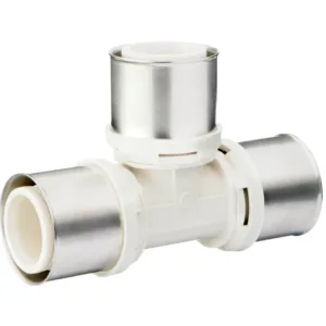 Puristus t-yhde Alpex 40x40x40 messinki / PPSU