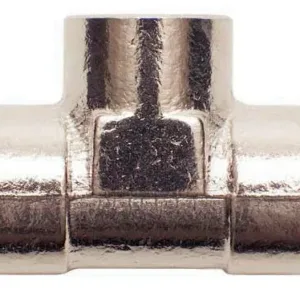 T-joint Brass internal thread Chromed