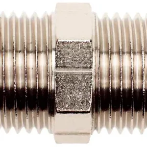 Double nipple Brass Chromed