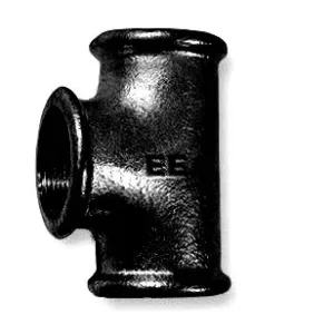 1 1/2 Malleable cast iron tee black FxF nr.130