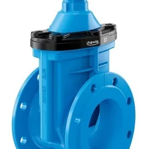 Hawle rubber-seated valve 4000E3 flange