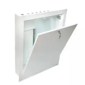 Distribution cabinet, watertight 550mm recessed/su