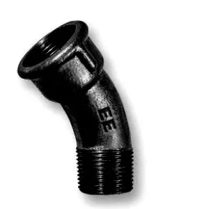 1 1/2 Malleable cast iron bend 45º black FxM nr.40