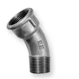 Böj 45° invändig/utvändig gänga galvaniserad