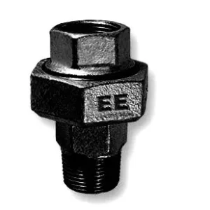 1 1/2 Malleable cast iron union black FxM nr 341