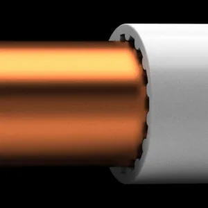 Copper pipe annealed 25m plasticized