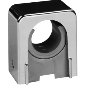 Pipe holder Falu Snap 1-part chrome-plated