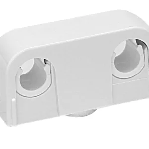 Pipe holder Falu Snap 2-part 40 C/C white