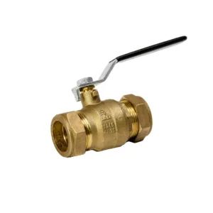 Ball valve with compression fittings 12mm DZR