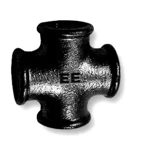 1/2 Malleable cast iron cross black FxF nr.180