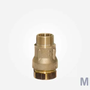 Suoraliitin messinki ulkokierteellä