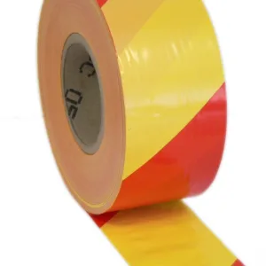 Varoitusnauha 75mm x 500m kelt./pun.