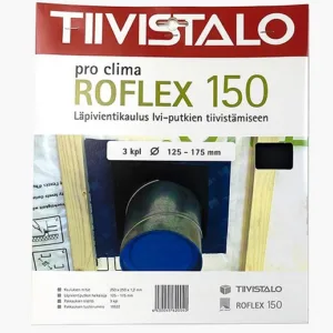 Höyrynsulun läpivienti Roflex 150 3kpl/pkt