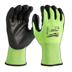 Milwaukee gloves Hi-Vis cut C/3 L/9