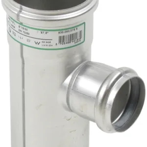 50/50-87,5- stainless steel branch, double socket,