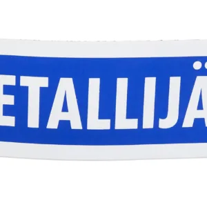 Waste container label Metal