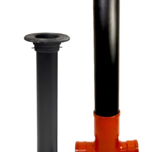 Inspection pipe 200/160/110 with telescope + iron