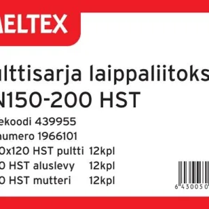 Bultset flänsförband DN150-200