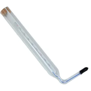Thermometer glass angle 200 accurate